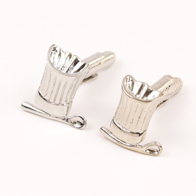 69th Avenue Metal Cufflink Set(Silver)