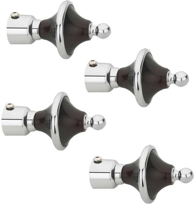GROWNIX Brown Rod Rail Bracket Metal(Pack of 2)