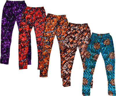 Indistar Legging For Girls(Multicolor Pack of 5)