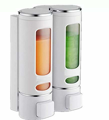 Tagve Twin Glossy Luxury Capsule Liquid Soap Dispenser 800 ml Soap Dispenser(White)