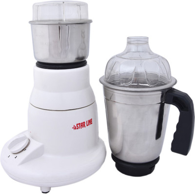 

STAR LINE ADR12N 400 Mixer Grinder(White, 2 Jars)