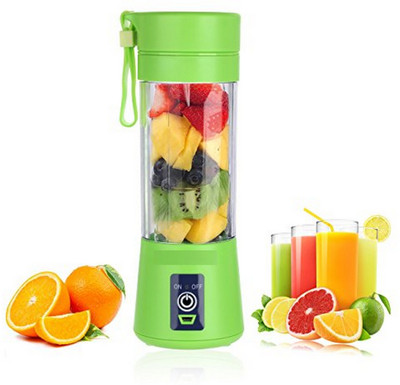 

kiros Portable USB Rechargeable Blender 12 Juicer (Multicolor) 0 Juicer Mixer Grinder(Green, 1 Jar)