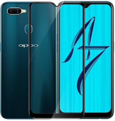 BRENZZ Edge To Edge Tempered Glass for Oppo A7(Pack of 1)