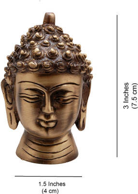 40% OFF on HanDecor Buddha Head - Small Decorative Showpiece - 7.5 cm(Brass, Brown) 40% OFF on HanDecor Buddha Head - Small Decorative Showpiece - 7.5 cm(Brass, Brown)