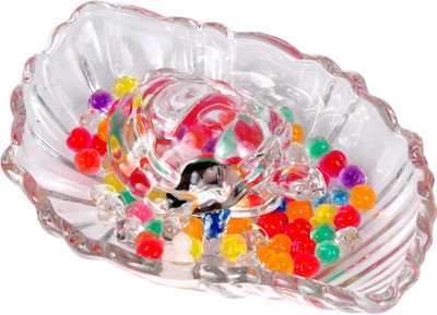 Breewell 2019 New Look Crystal Wealth Sign Tortoise with Plate - BW13 Decorative Showpiece  -  8 cm(Glass, Clear)