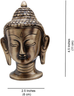 46% OFF on HanDecor Buddha Head - Big Decorative Showpiece - 11 cm(Brass, Brown) 46% OFF on HanDecor Buddha Head - Big Decorative Showpiece - 11 cm(Brass, Brown)