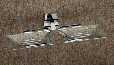 Epraiser TRI 210 Brass Chrome Plated Simple & Elegance Cutting Edge Design Double Soap Dish(Silver)