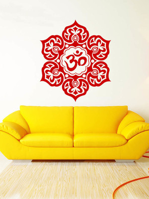 ALLURE 69 cm Om Design 2 Self Adhesive Sticker(Pack of 1)