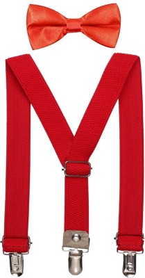 Sorellaz Y- Back Suspenders for Boys(Red)