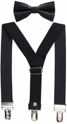 Sorellaz Y- Back Suspenders for Boys(Black)