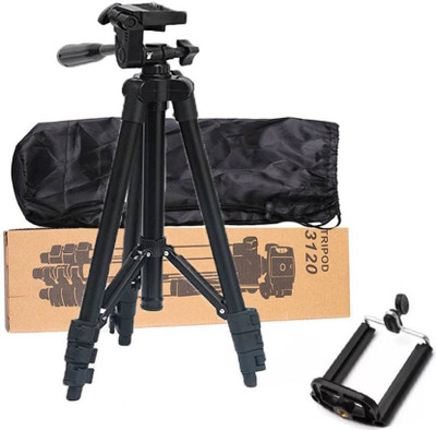 Riya Touch High Quality Tripod Tripod(Silver, Black, Supports Up to 1500 g)