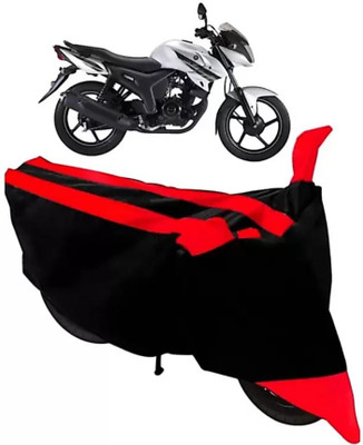 ELECTRIBLES Two Wheeler Cover for Yamaha(Saluto, Red, Black)