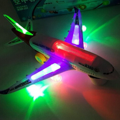 Haulsale Musical AeroPlane Airbus Bump & Go Action Toy with Sound & Light-403(Multicolor)
