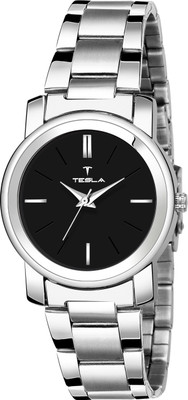 TESLA TL-LR-016-BLK-CHN Analog Watch  - For Girls