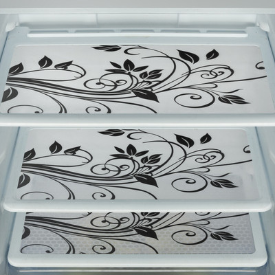 E-Retailer Fridge Mat(Width: 43 cm, Black & White)