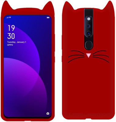 CASE CREATION Back Cover for Oppo F11 Pro(Red, 3D Case, Pack of: 1)