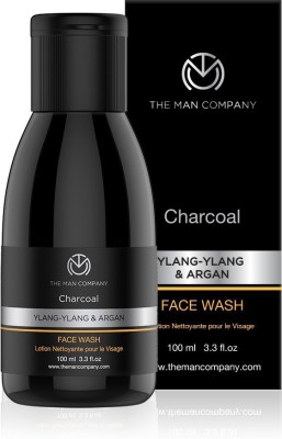 THE MAN COMPANY Charcoal with Ylang Ylang & Argan Essential Oils Face Wash(100 ml)
