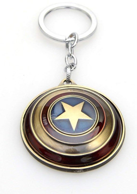 gtrp Captain America Avengers Shield Red Copper Key Ring Key Chain Key Chain