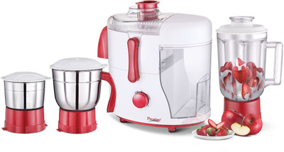 

Prestige 41119 550 Juicer Mixer Grinder((White/red), 2 Jars)