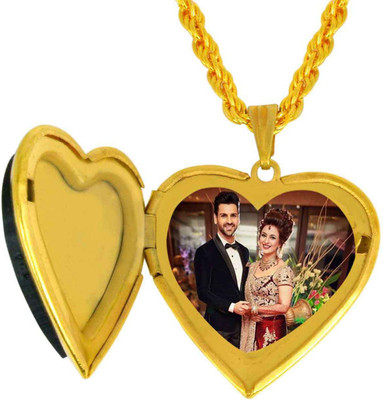 RN pendant_locket Gold-plated Brass Pendant