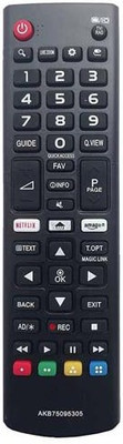 MASE AKB75095305 Compatible Remote For LG Smart Tv With Netflix-Amazon Features LG Smart-TV LG Remote Controller(Black)