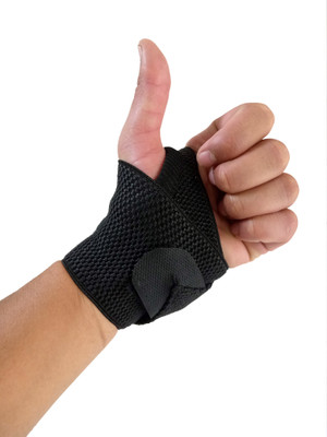 DreamPalace India Adjustable Thumb/Wrist/Palm Support, with Velcro for size Adjustment Wrist Support(Black)