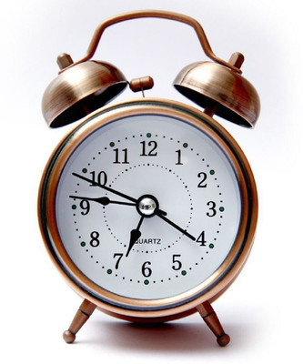 SHUANG YOU Analog Analog Vintage Twin Bell copper Table Alarm Clock - Pack of 1 Clock