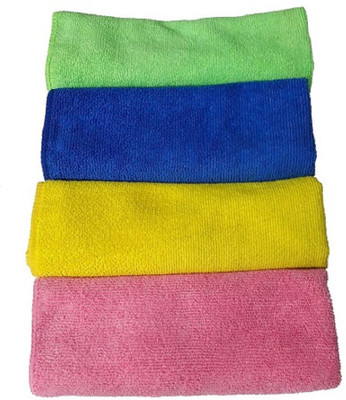 shree shaym Microfiber Vehicle Washing  Cloth(Pack Of 4)