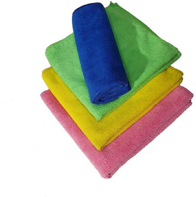 Onlinch Microfiber Vehicle Washing  Cloth(Pack Of 4, 210 GSM)