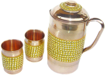40% OFF on Rastogi Handicrafts GCJ-2 Jug Glass Set(Copper) 40% OFF on Rastogi Handicrafts GCJ-2 Jug Glass Set(Copper)