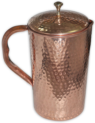 

DakshCraft Hammered Copper Drinkware Accessories Water Jug(2 L)