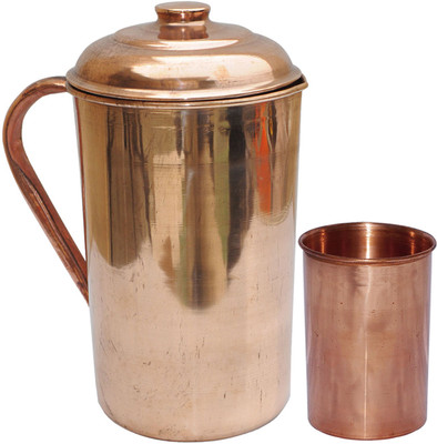 51% OFF on DakshCraft DSCJ007-DSCGL029-1 Jug Glass Set(Copper)