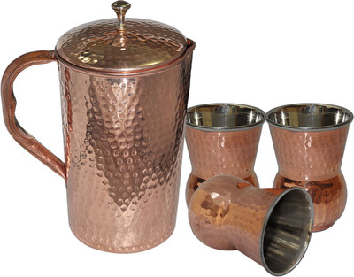 39% OFF on DakshCraft AB1247 Jug Glass Set(Copper) 39% OFF on DakshCraft AB1247 Jug Glass Set(Copper)