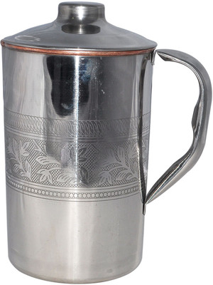 

DakshCraft Inside Pure Copper with Lid for Health Benefits Water Jug(1.89 L)