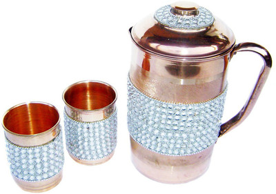 63% OFF on Rastogi Handicrafts scj-2 Jug Glass Set(Copper) 63% OFF on Rastogi Handicrafts scj-2 Jug Glass Set(Copper)