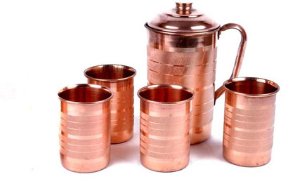 52% OFF on Rastogi Handicrafts cj4gl Jug Glass Set(Copper) 52% OFF on Rastogi Handicrafts cj4gl Jug Glass Set(Copper)