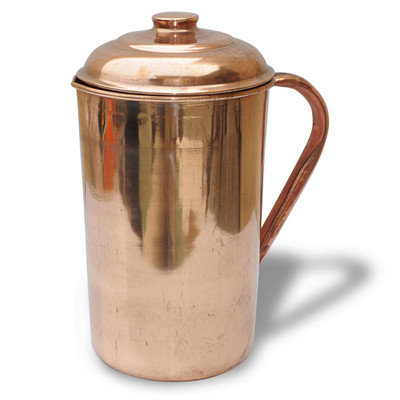 17% OFF on Dakshcraft Copper With Lid For Health Benefits Water Pitcher(2 L) 17% OFF on Dakshcraft Copper With Lid For Health Benefits Water Pitcher(2 L)