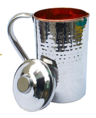 

Veda Home & Lifestyle STEEL COPPER HAMMERED JUG 1 LT Water Jug(1 L)