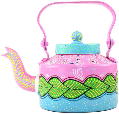 

SR Crafts Multicolor Hand Painted Aluminum Tea Kettle Jug Kettle Jug(2 L)