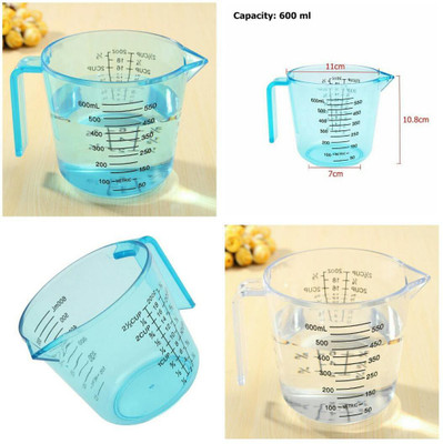 

Prostuff Acrylic 600 ml For Family Cooking Baking Measuring Weight Experimental Transparent Measuring Jug(0 L)