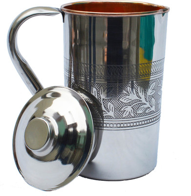

Veda Home & Lifestyle STEEL COPPER EMBOSSED JUG 1.5 L Water Jug(1.5 L)