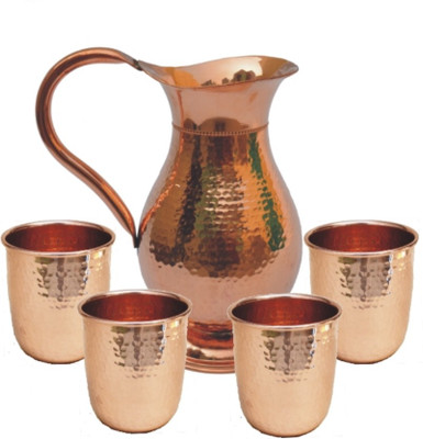 

Veda Home & Lifestyle COPPER JUG SET Water Jug Set(1.5 L, Pack of 5)