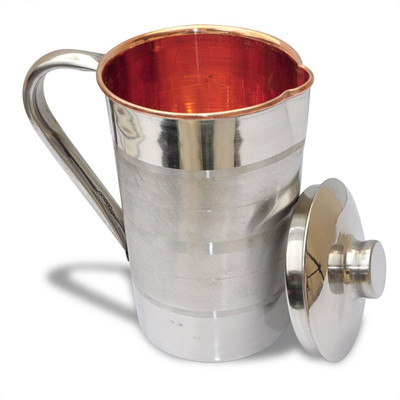 Veda Home Lifestyle 1 L Water STEEL COPPER LUXURY JUG 1 L Jug Copper, Steel Veda Home Lifestyle Pitchers
