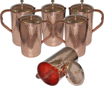 

DakshCraft Indian Serveware Water Jug Set(1.7 L, Pack of 6)