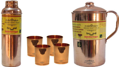 

Indian Craft Villa Water Jug Set(4 L, Pack of 6)