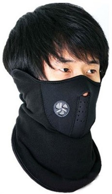 Kitchen Hub Black Bike Face Mask for Men & Women(Size: Free,  Balaclava)