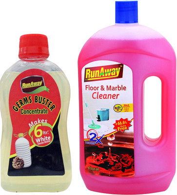 

Runaway Floor cleaner combo offer floral freshness(1 L, Pack of 2)