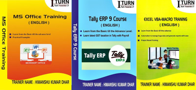 

I Turn Institute MS Office + Macro + Tally ERP 9 DVD Tutorial(DVD)