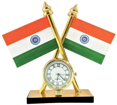 Adwotiz Indian Flag Rectangle Car Dashboard Flag(Plastic)