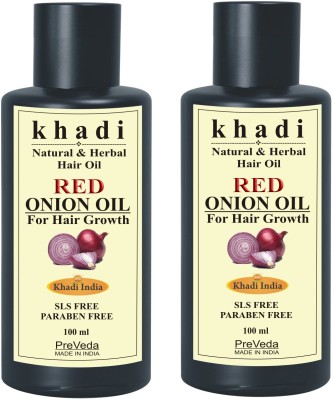 KHADI Red Onion anti-hair fall fast hair growth Oil with herbal,natural & premium best ayurvedic oils Hair Oil(200 ml)